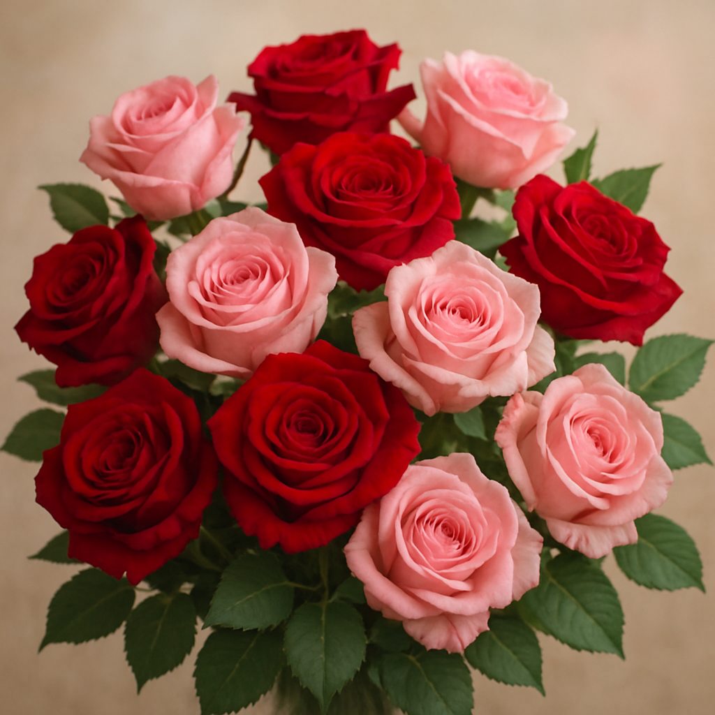 Beautiful bouquet of roses