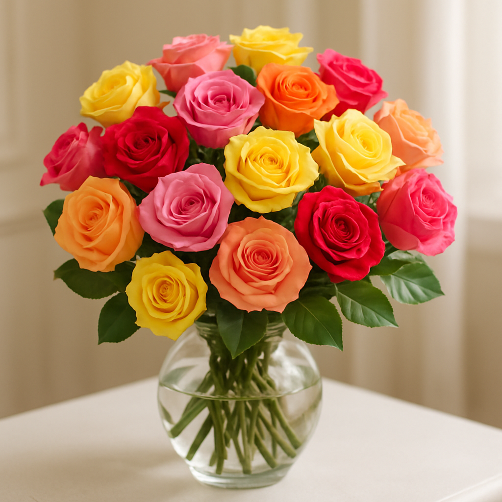 Colorful Roses Bouquet